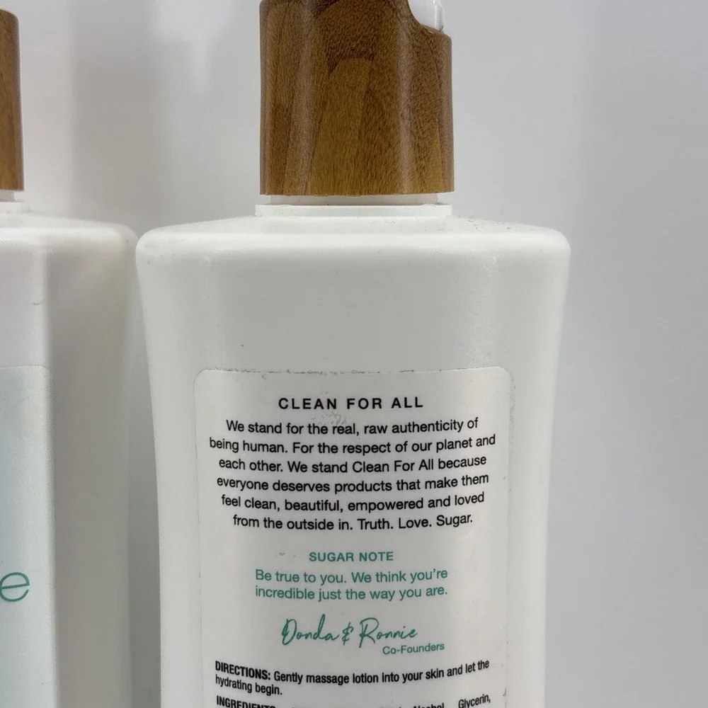 2 Raw Sugar Moisture Loving Replenishing Lotion Shea + Rice Flower Coconut Oil